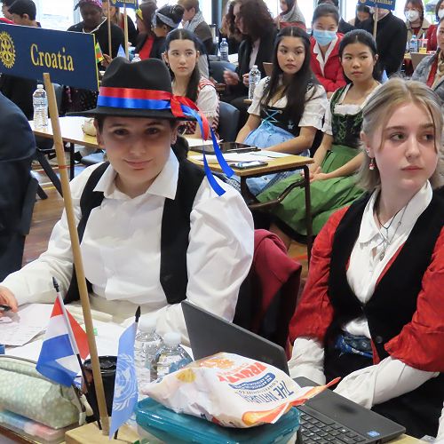 Students in costume