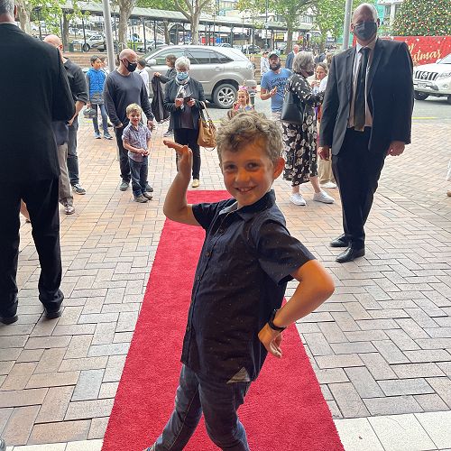 Edward Craw hitting the red carpet! 