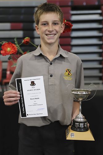 Junior Cross Country Champion, David Webb
