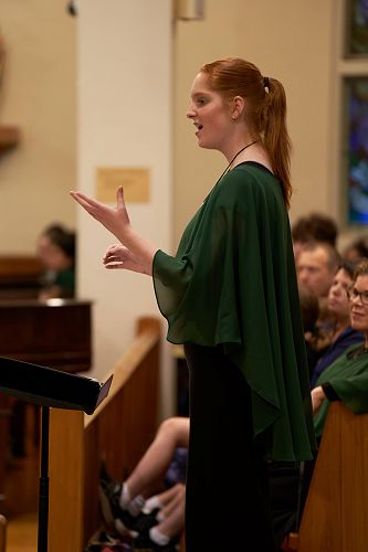 Student Conductor Bella Hopkins