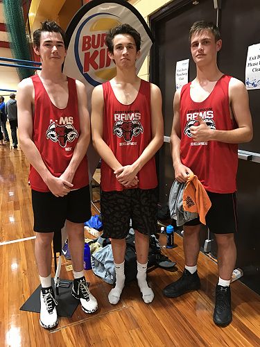 Caleb Conyers, Ryan Botica and Tom Hughes