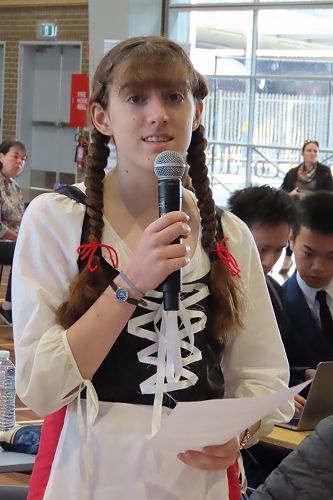 Another student in costume