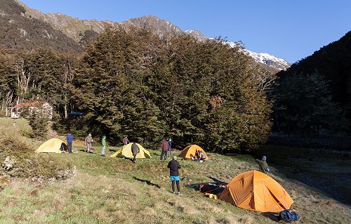 Campsite at the South Temple.