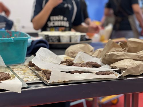 Yr 7/8, cooking with Ronnie and Mrs Marshall