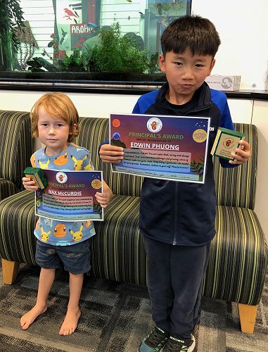 Principal's Award winners - end of term assembly