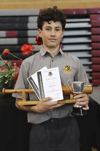 Junior Softball Prize Winner, Ryder Heu