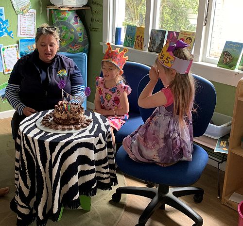 Esme and Macey last day at Kindy