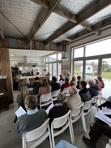 Olive Oil Cooking Demo at the Packing Shed, Clyde - chef Bill McDonald