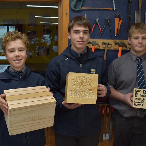 Hugo Barsby, Brady Weatherston and Robert Hall