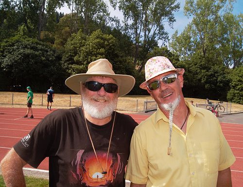 Great to see Grant Koedyk who popped in to Athletics day to watch the boys run 800m.