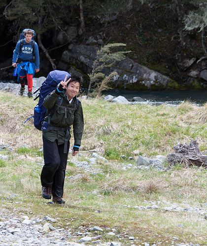 Andrew Goh happy to have reached the end of the days journey.