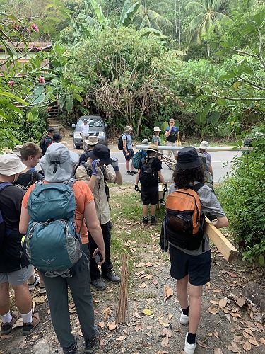 Carrying resources to the local village projects