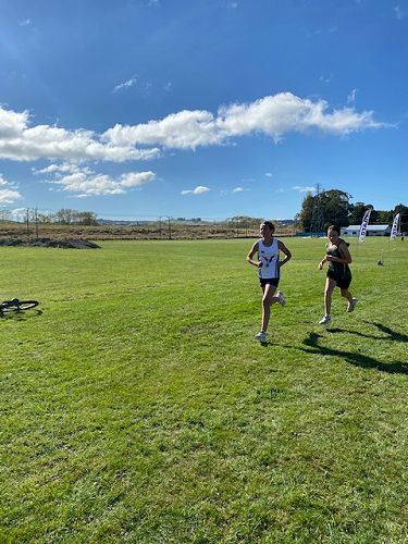 Ellie Cameron running 3km for team Columba All Stars