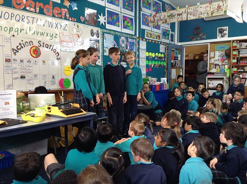 Sue, Amy, Kevin and Matthew interviews Glenn the caretaker and Mrs Jefferies to find our how much time and money is spent on rubbish at our school.