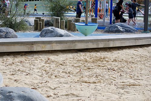 Spot the tumbleweed in the sandpit....