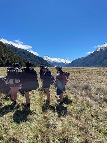 Year 13 Outdoor Ed on the Huxley Valley Tramp
