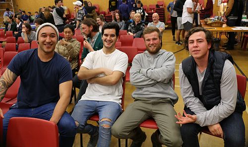 Old Boys: Tama Tukaki, Jacob Ngaata, William Beattie and Tom Ballantyne