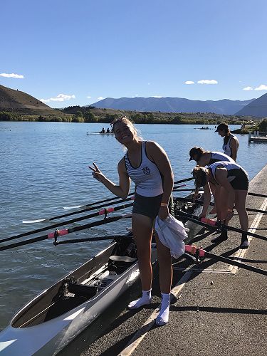 So happy with her second place!