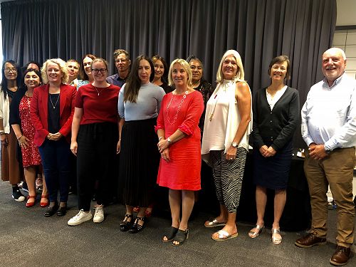 Philanthropy workshop attendees. Workshop leader, Jenni Giblin of the Giblin Group, is in the back row in the photo's centre. 