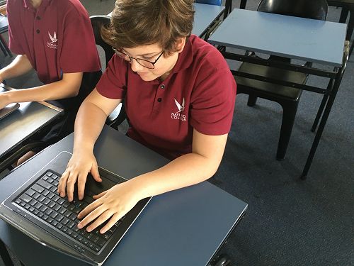 Mackenzie Brown and her Dell
Latitude E7440.