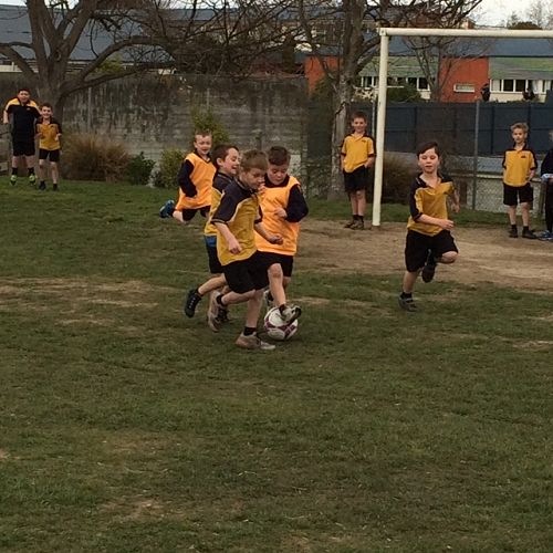 Soccer tournament - Room 7 vs Room 10   2-2 draw