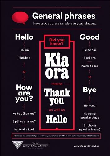 Everyday phrases in te reo...