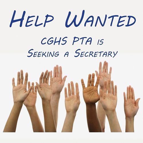 The CGHS PTA is Seeking a Secretary