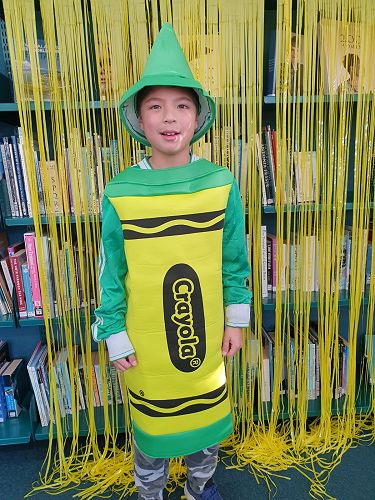 Students enjoying Fictional Character Dress Up Day