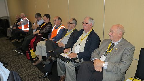 The back row team at a session