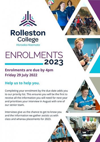 2023 Enrolments