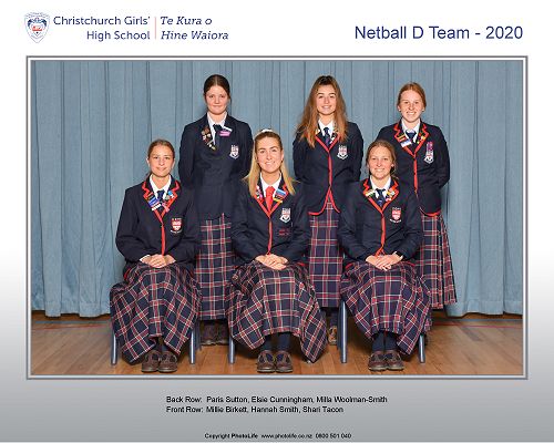 Netball D Team 2020