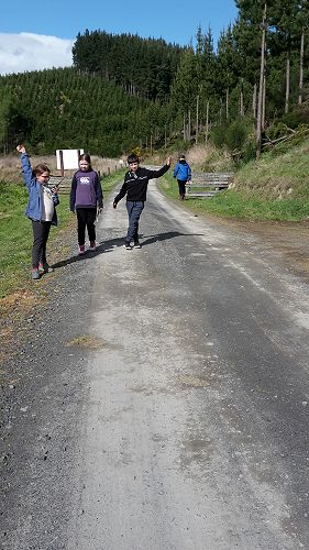 Esmé, Rylee and Fletcher Orienteering.