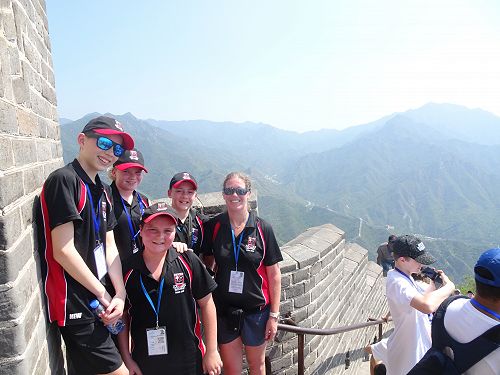 The top of the Great Wall of China