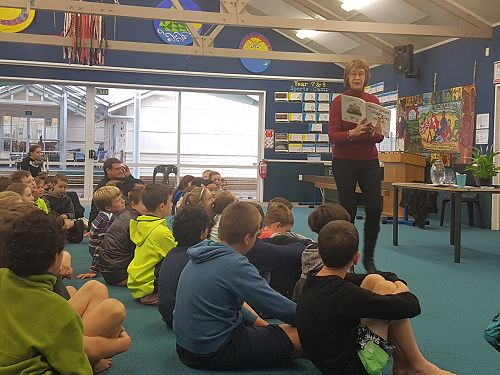 Dawn McMillan reads us one of her delightful books.