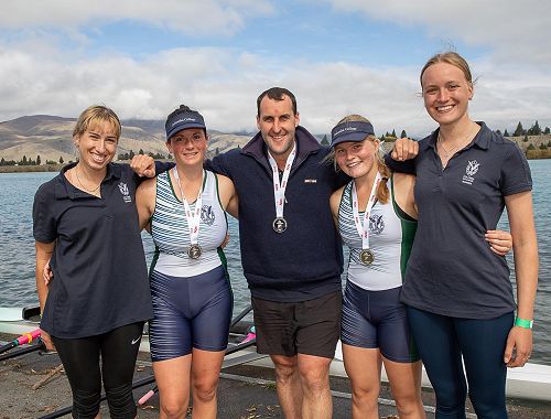 Coaching team with the Novice Under 18 Double 