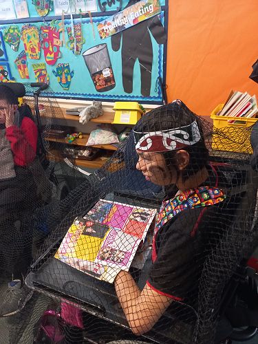 Caught in the fishing net!