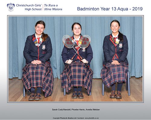 Badminton Year 13 Aqua - 2019