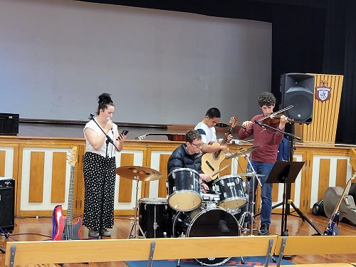 Senior Musicians performing at TBHS