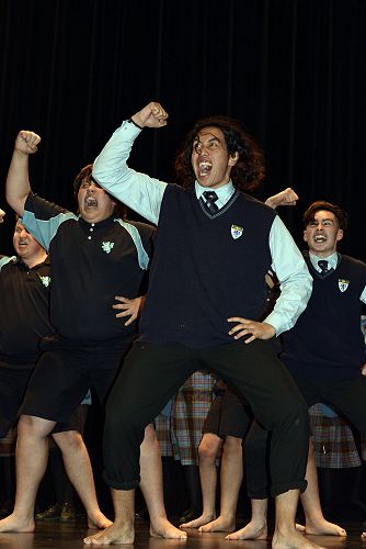 Dee Wade (foreground) leads He Waka Kōtuia.