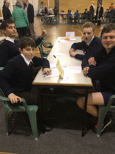 Year 10 Team - Max Baldwin, Miro Williams, Caleb Oakley and Oscar Lobb