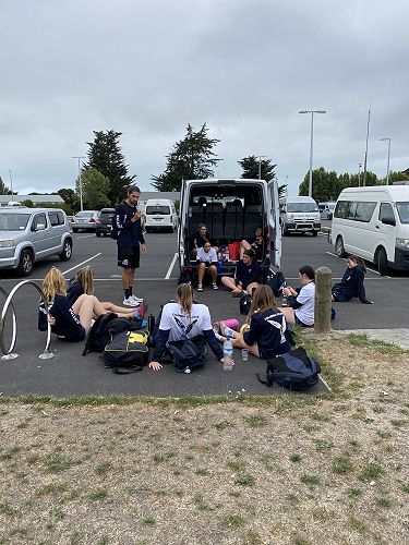 Having some food and rest in between games