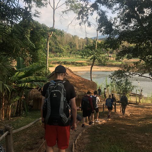 Treking in Laos.