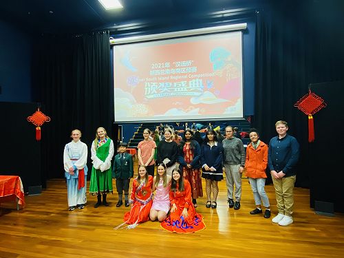 Group photo speech and paint panda winners