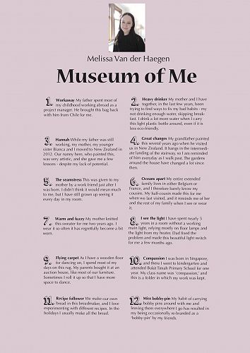 Melissa Van der Haegen page 1