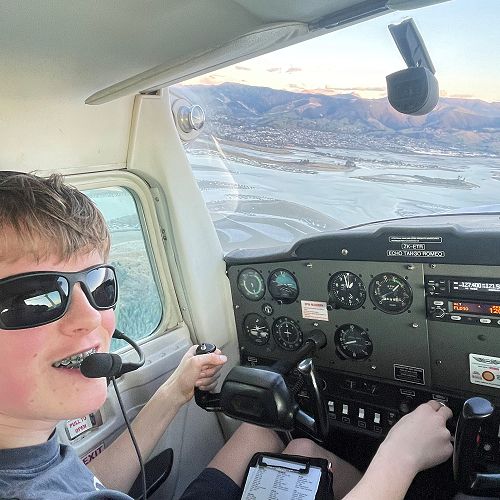 Leon Fenemor takes flight