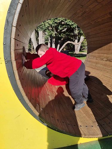 It takes a good deal of coordination to get these tunnels turning and then to stop them.