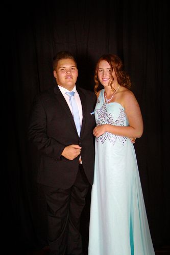 King and Queen of the ball Dion McErlean and Emma Green