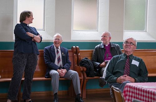 Rev'd Andrea McDougall, Alan Kerby, Bishop Kelvin Wright and the Ven Bernard Wilkinson