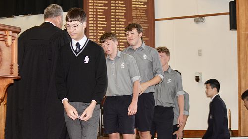 Presentation of Super Eight Academic Badges