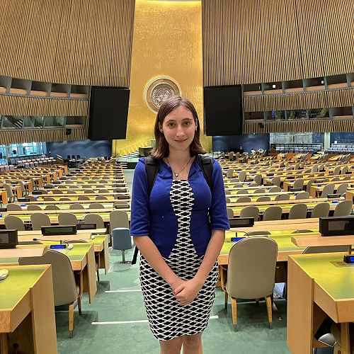 Timi Barabas at the United Nations in New York